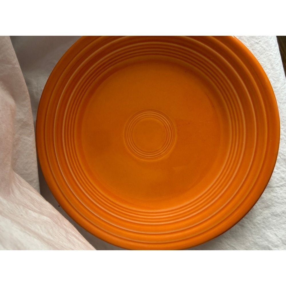 Fiesta‎ Poppy Orange Salad Plate 7.25 Inch Homer Laughlin Ceramic USA Made